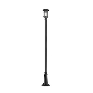 Jordan - 1 Light Outdoor Post Mount Lantern in Craftsman Style - 12.5 Inches Wide by 108.5 Inches High - 1222773