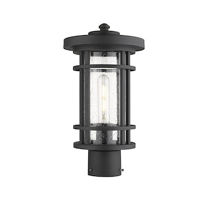 Jordan - 1 Light Outdoor Post Mount Lantern in Craftsman Style - 12.5 Inches Wide by 108.5 Inches High