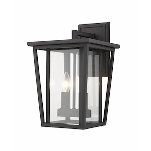 Seoul - 2 Light Outdoor Wall Mount in Craftsman Style - 9.25 Inches Wide by 14.75 Inches High