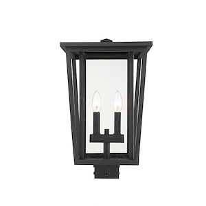 Seoul - 2 Light Outdoor Post Mount Lantern in Craftsman Style - 11.25 Inches Wide by 20.75 Inches High - 856886