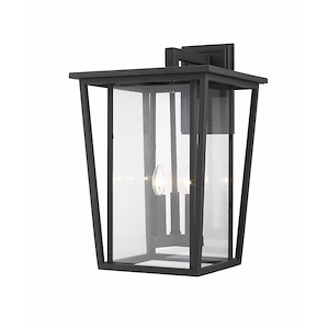 Seoul - 3 Light Outdoor Wall Mount in Craftsman Style - 14 Inches Wide by 22.75 Inches High - 856893