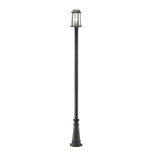 Millworks - 2 Light Outdoor Post Mount Lantern in Period Inspired Style - 12.5 Inches Wide by 110.25 Inches High