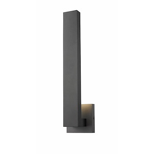 Edge - 20W 2 LED Outdoor Wall Mount in Modern Style - 4.5 Inches Wide by 18.5 Inches High