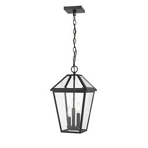 Talbot - 3 Light Outdoor Chain Mount Lantern in Traditional Style - 10 Inches Wide by 18 Inches High - 1002088