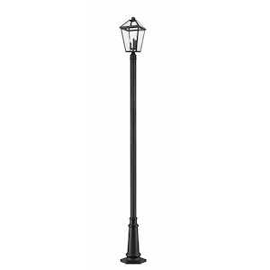 Talbot - 3 Light Outdoor Post Mount Lantern in Traditional Style - 14.75 Inches Wide by 114 Inches High