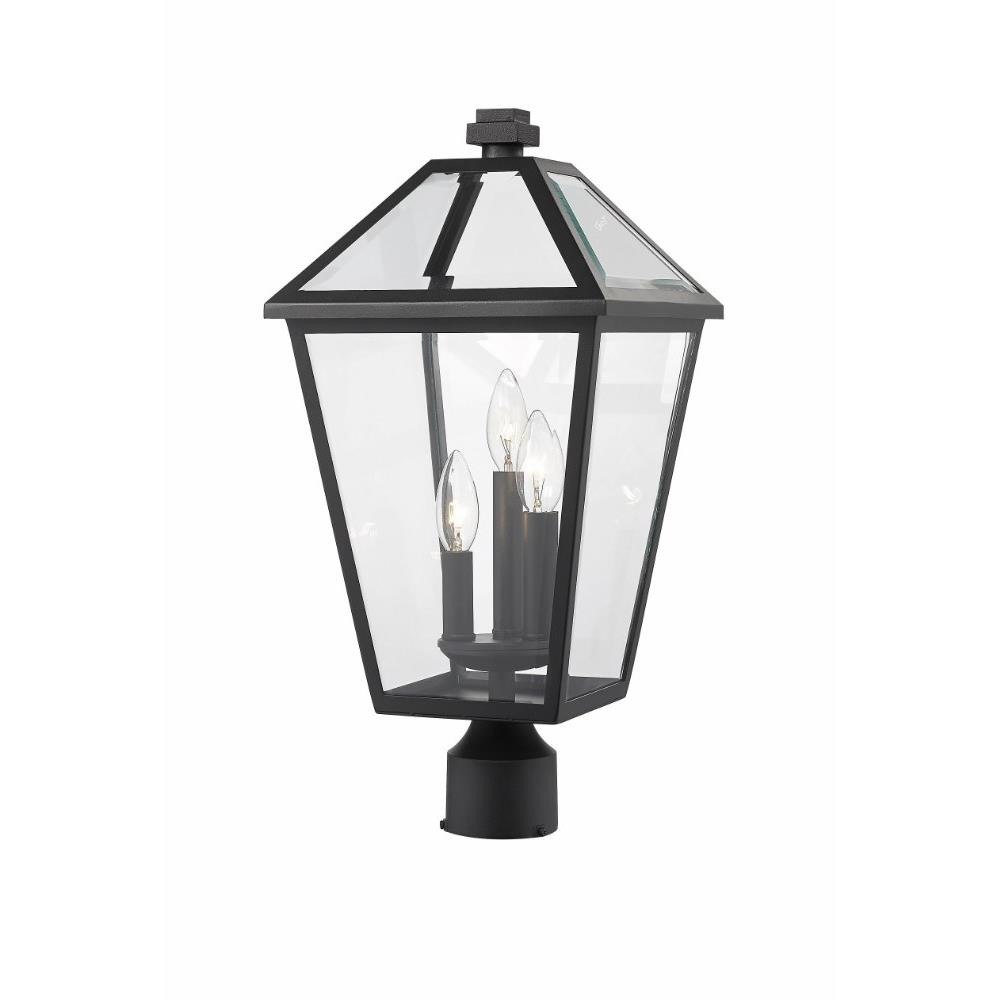 Talbot - 3 Light Outdoor Post Mount Lantern in Traditional Style - 10  Inches Wide by 20.5 Inches High