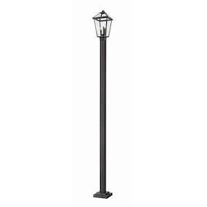 Talbot - 3 Light Outdoor Post Mount Lantern in Traditional Style - 10 Inches Wide by 114 Inches High