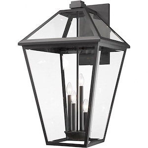 Talbot - 4 Light Outdoor Wall Sconce In Transitional Style-33 Inches Tall and 19.5 Inches Wide