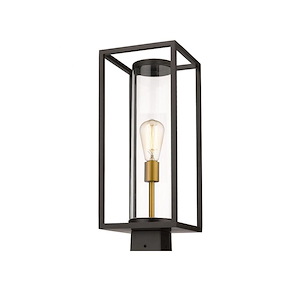 Dunbroch - 1 Light Outdoor Post Mount Lantern in Industrial Style - 8 Inches Wide by 20.25 Inches High - 937861