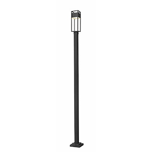 Barwick - 14W 1 LED Outdoor Post Mount Lantern in Industrial Style - 9.25 Inches Wide by 113.75 Inches High