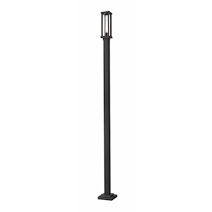Glenwood - 1 Light Outdoor Post Mount Lantern in Fusion Style - 9.25 Inches Wide by 109 Inches High