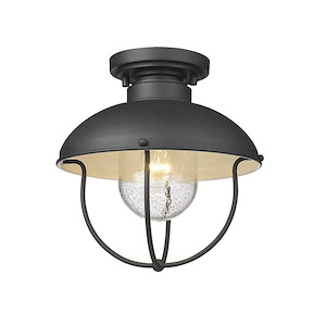 Ansel - 1 Light Outdoor Flush Mount In Traditional Style-10.75 Inches Tall and 11 Inches Wide - 1093756