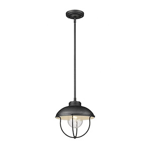Ansel - 1 Light Outdoor Pendant In Traditional Style-10.5 Inches Tall and 11 Inches Wide