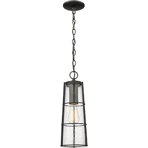 Helix - 1 Light Outdoor Chain Mount Hanging Lantern In Outdoor Style-17.25 Inches Tall and 6 Inches Wide