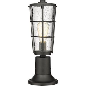 Helix - 1 Light Outdoor Pier Mounted Fixture In Outdoor Style-18 Inches Tall and 6 Inches Wide - 1113090