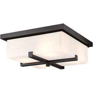 Sana - 4 Light Outdoor Flush Mount In Contemporary Style-5 Inches Tall and 12 Inches Wide - 1097040