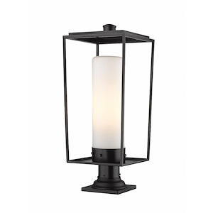 Sheridan - 1 Light Outdoor Pier Mount Light In Modern Style-24.5 Inches Tall and 10 Inches Wide