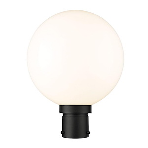 Laurent - 1 Light Outdoor Post Mount Light with Opal Glass In Modern Style-15.75 Inches Tall and 12 Inches Wide - 1283286