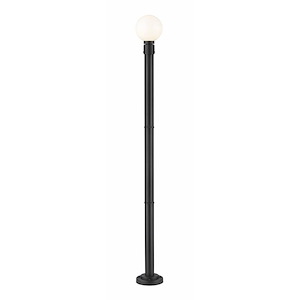 Laurent - 1 Light Outdoor Post Mount Light with Opal Glass In Modern Style-85.25 Inches Tall and 9 Inches Wide - 1283290
