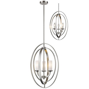 Ashling - 3 Light Pendant in Architectural Style - 15.13 Inches Wide by 23 Inches High - 550199