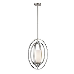 Ashling - 1 Light Mini Pendant in Modern Style - 11.38 Inches Wide by 17.5 Inches High