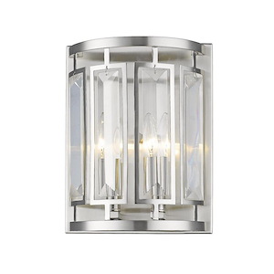 Mersesse - 2 Light Wall Sconce in Metropolitan Style - 9 Inches Wide by 11.75 Inches High - 623969