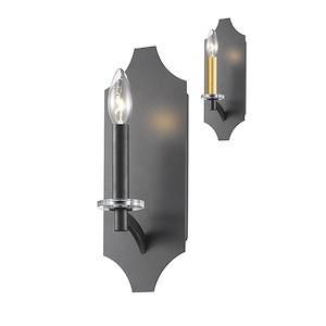Zander - 1 Light Wall Sconce in Metropolitan Style - 4.75 Inches Wide by 13 Inches High - 600745