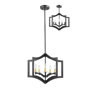 Zander - 5 Light Pendant in Metropolitan Style - 23.6 Inches Wide by 18.9 Inches High - 600742