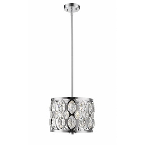 Dealey - 3 Light Chandelier in Metropolitan Style - 12 Inches Wide by 9 Inches High - 1222990