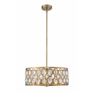 Dealey - 6 Light Chandelier in Metropolitan Style - 23.25 Inches Wide by 9 Inches High - 856795