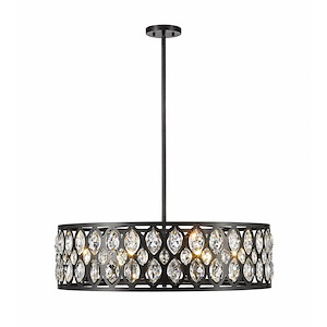 Dealey - 8 Light Chandelier in Metropolitan Style - 30.25 Inches Wide by 8.75 Inches High