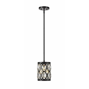 Dealey - 1 Light Mini Pendant in Sleek Style - 6.5 Inches Wide by 9 Inches High - 856793