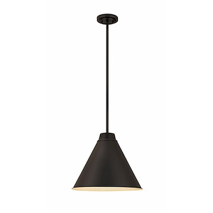 Eaton - 1 Light Pendant in Sleek Style - 18 Inches Wide by 15.5 Inches High