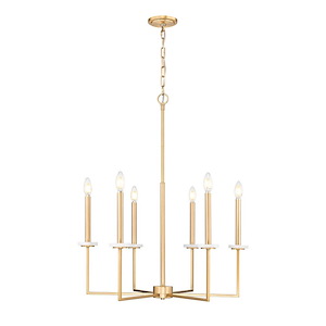 Gaultier - 6 Light Chandelier-33.25 Inch Tall and 27.25 Inch Wide - 1397127