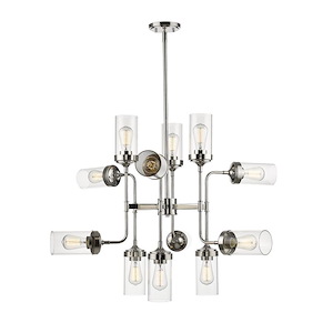 Calliope - 12 Light Pendant in Industrial Style - 36 Inches Wide by 27.75 Inches High - 689166