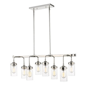 Calliope - 8 Light Pendant in Industrial Style - 40 Inches Wide by 14.5 Inches High - 689158