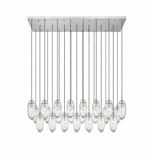 Arden - 23 Light Linear Chandelier-12 Inches Tall and 18 Inches Wide - 1332932