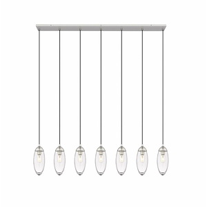 Arden - 7 Light Linear Chandelier-12 Inches Tall and 4.75 Inches Wide - 1332936