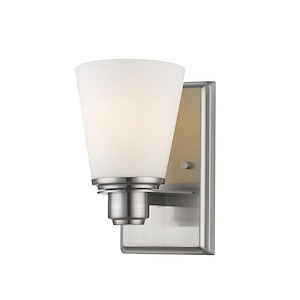 Kayla - 1 Light Wall Sconce in Fusion Style - 4.88 Inches Wide by 8.5 Inches High - 545408