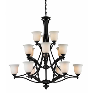 Lagoon - 15 Light Chandelier in Spanish Style - 42 Inches Wide by 45 Inches High