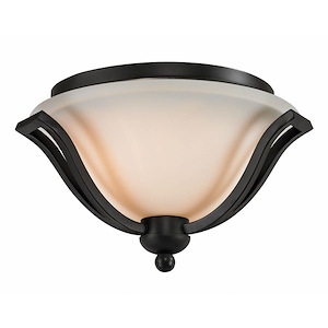 Lagoon - 2 Light Flush Mount in Spanish Style - 15 Inches Wide by 9 Inches High