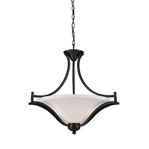Lagoon - 3 Light Pendant in Spanish Style - 24 Inches Wide by 24 Inches High