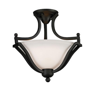 Lagoon - 2 Light Semi-Flush Mount in Spanish Style - 15 Inches Wide by 14.75 Inches High
