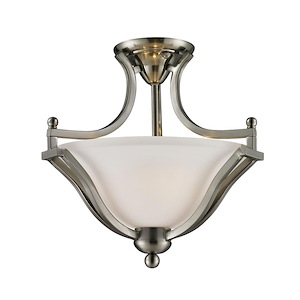 Lagoon - 2 Light Semi-Flush Mount in Utilitarian Style - 15 Inches Wide by 14.75 Inches High - 383159