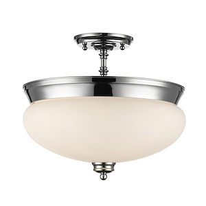 Amon - 3 Light Semi-Flush Mount in Traditional Style - 15 Inches Wide by 13.5 Inches High - 495510