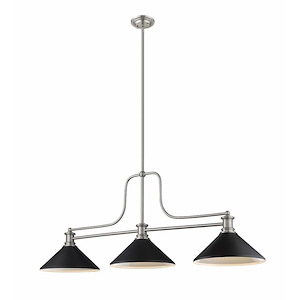 Melange - 3 Light Chandelier In Restoration Style-21 Inches Tall and 13.25 Inches Wide