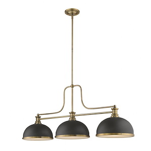 Melange - 3 Light Chandelier in Restoration Style - 13.25 Inches Wide by 21 Inches High