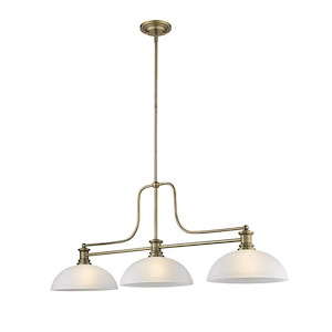 Melange - 3 Light Chandelier in Restoration Style - 13.25 Inches Wide by 21 Inches High