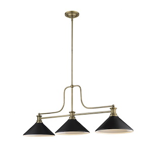 Melange - 3 Light Chandelier in Restoration Style - 13.25 Inches Wide by 21 Inches High - 1223003