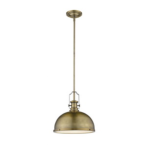 Melange - 1 Light Pendant in Restoration Style - 13.25 Inches Wide by 13 Inches High